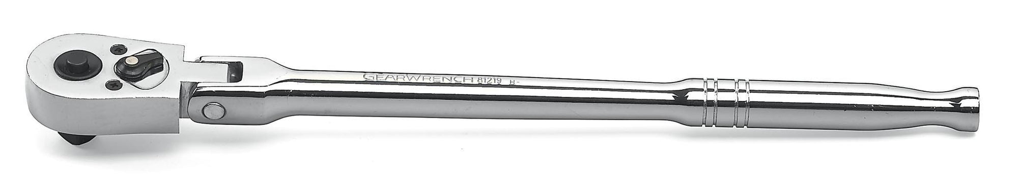 3/8" Drive GEARWRENCH 45 Tooth Quick Release Flex Head Teardrop Ratchet, 10-1/4" - 81219