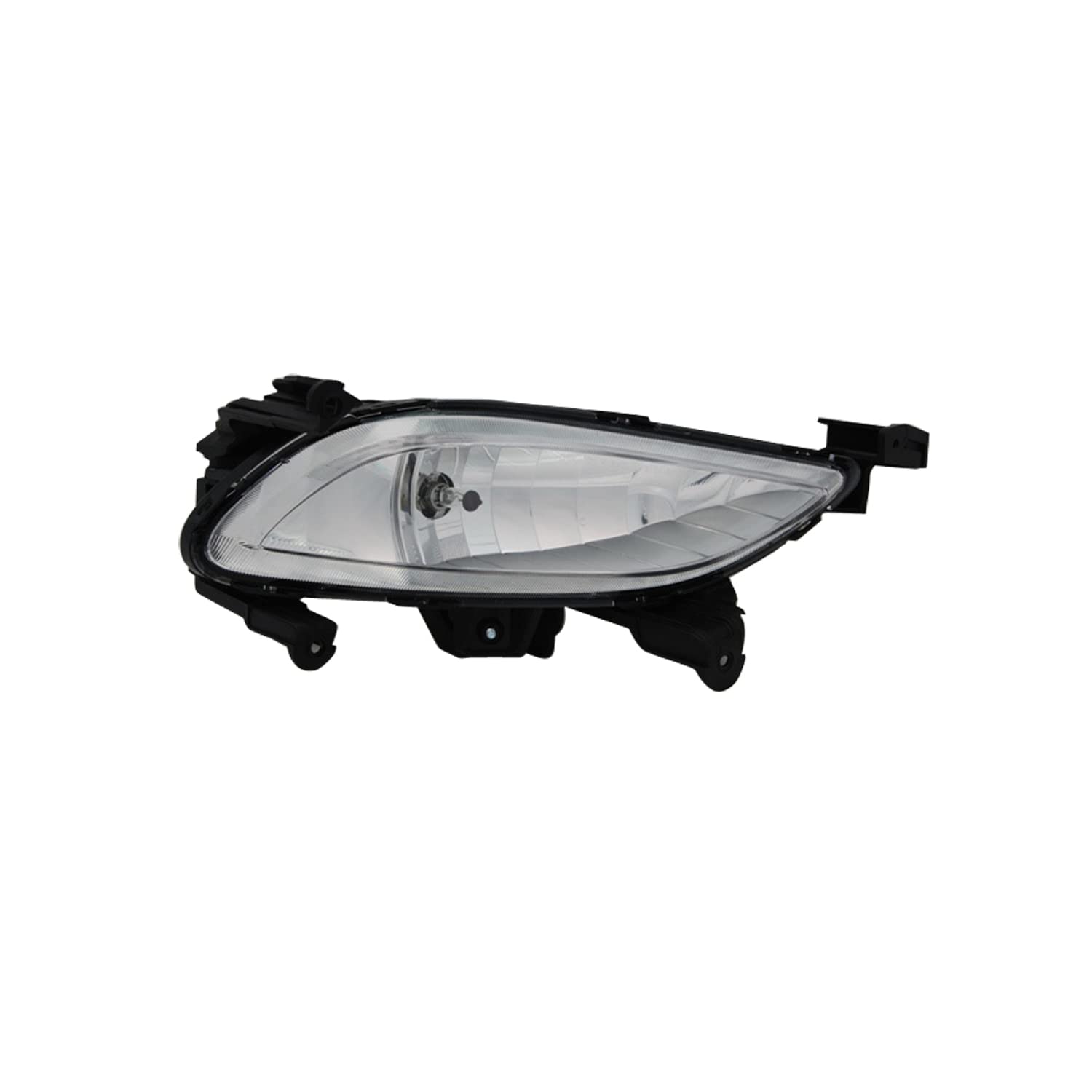 Left TYC Fog Light Assembly Compatible with 2011-2014 Hyundai Santa Fe