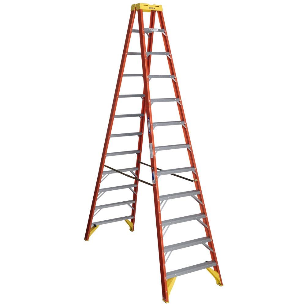 Twin Werner Step Ladder, Fiberglass (T6212)
