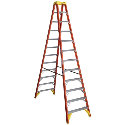 Twin Werner Step Ladder, Fiberglass (T6212)