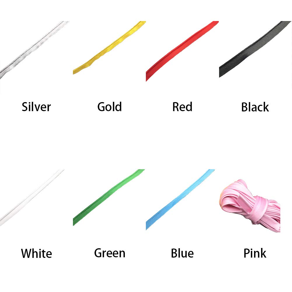 Bias Satin Piping Trim Strip, 10 Meters Long & 1.3cm Wide Bias Binding Tape, Handmade Accessories DIY Home Craft Sewing Tape for Seaming/Hemming/Repairing Clothing