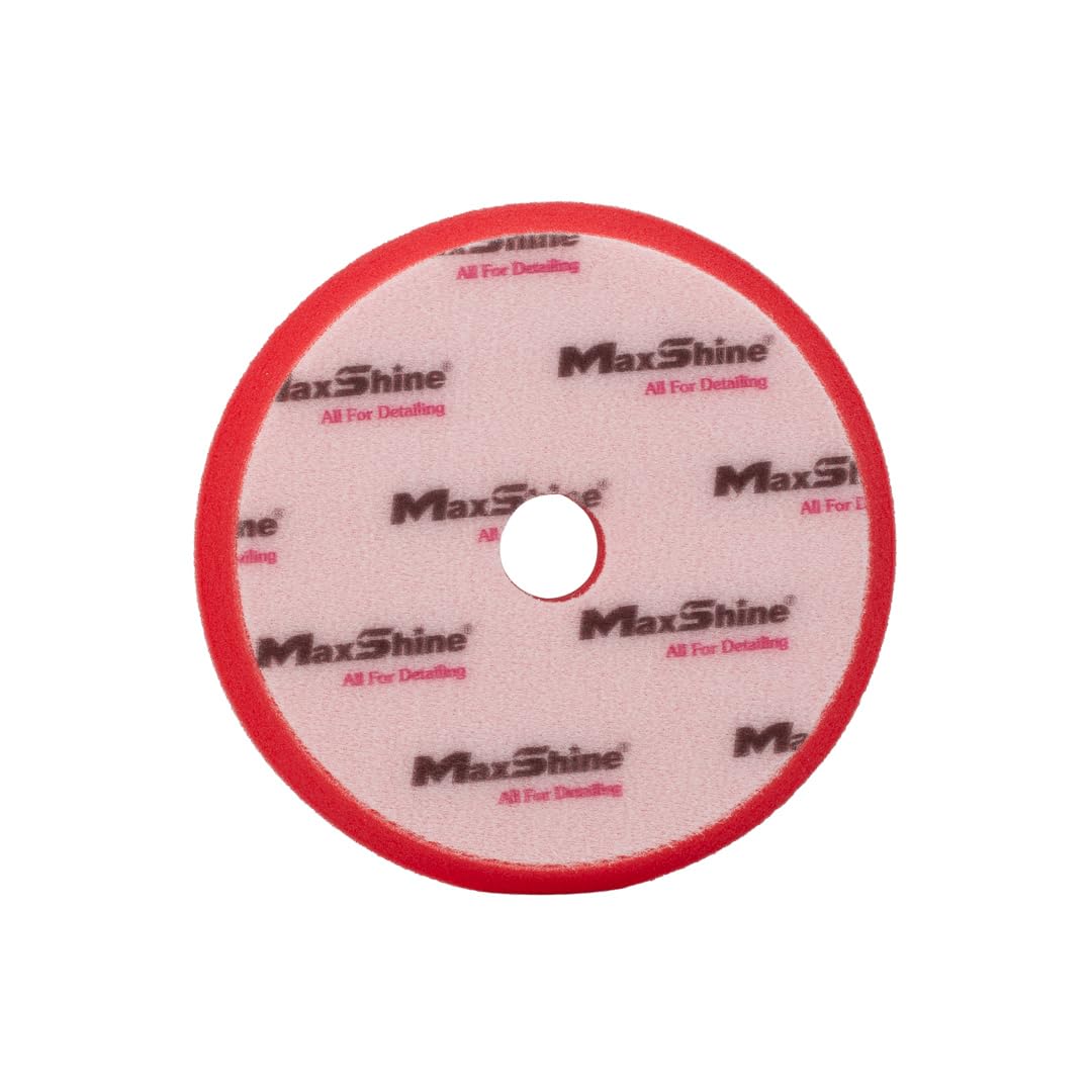 5” Maxshine Universal High Foam Finishing Polishing Pad with Center Hole | Professional Foam Pad for Car Detailing, Paint Refinement & Enhancement | Removes Heavy Defects, Swirls & Scratches