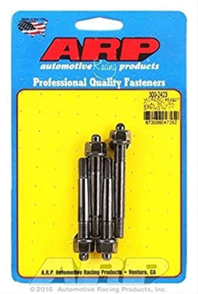 ARP 300-2423 dual return spring w/1" spacer plate Moroso pro series carb stud kit