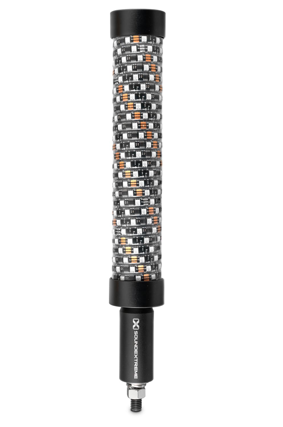 PhatStick by ECOXGEAR SoundExtreme 1FT Spiral LED Whip Light and Quick Release Magnetic Whip Mount Waterproof Dirt Proof LEDCast Compatible with 4-Zone LED Controller Included