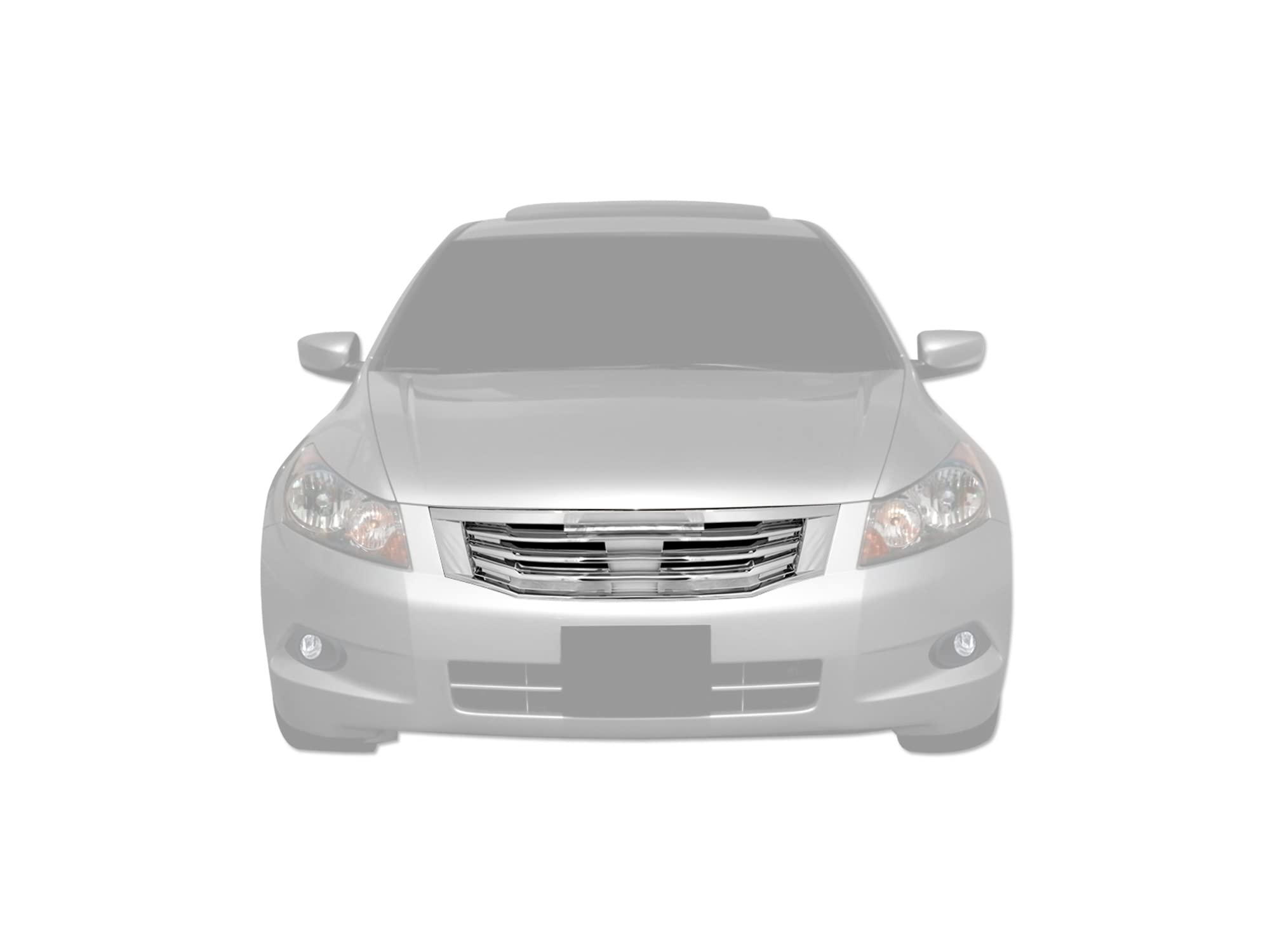7148987 Armordillo USA Horizontal Grille Fits 2008-2010 Honda Accord Sedan-Chrome