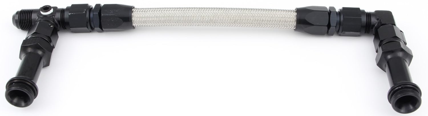 Fragola 920005-BL Performance Systems 7/8-20 Dual Inlet 4500#8 Fuel Line Kit Black
