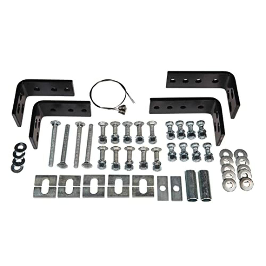 Fifth Wheel Trailer Hitch Mount Kit Husky Towing 31622 - 4 Piece Bolt-On Bracket for 10 Bolt Rail Install, Drilling Required Includes Hardware