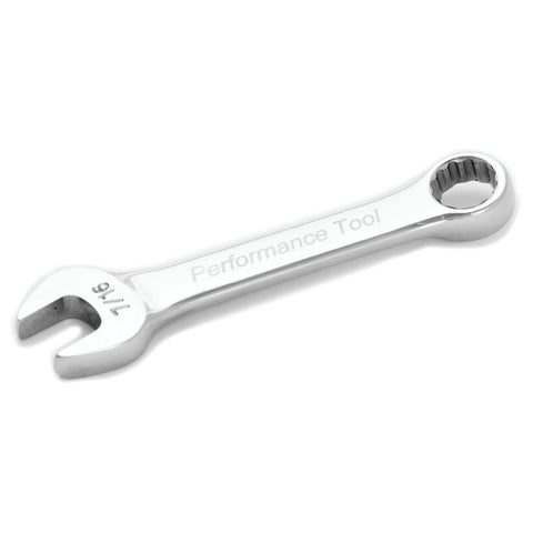 Performance Tool 7/16-Inch Stubby Combo Wrench Performance Tool