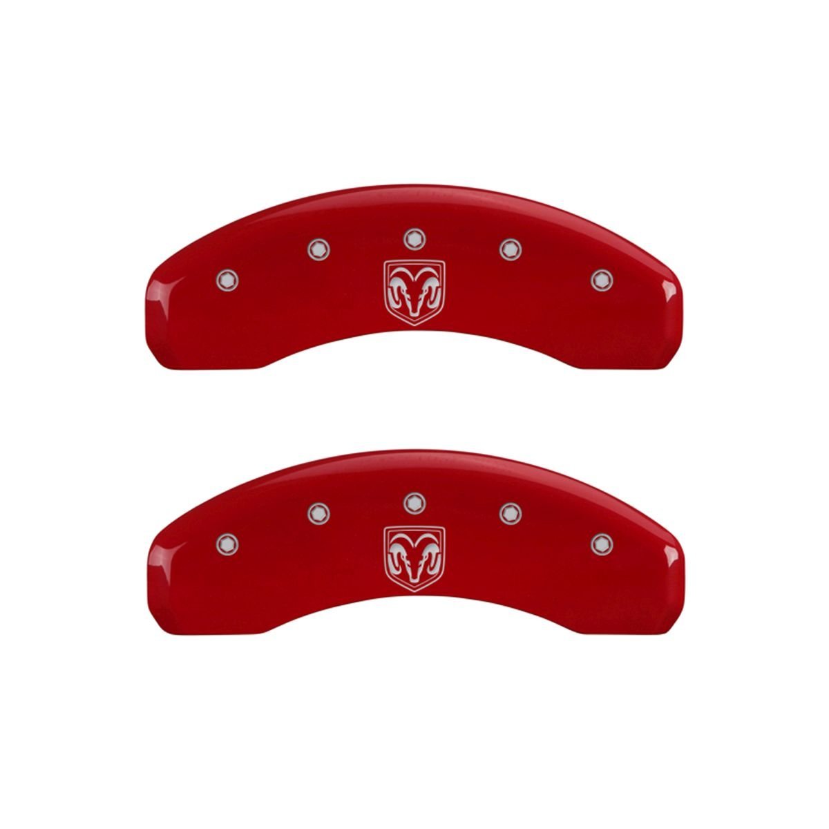 RAM MGP Caliper Covers 12043SRMHRD Red Caliper Covers - Engraved Front & Rear44; Set of 4