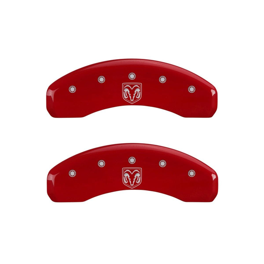 RAM MGP Caliper Covers 12043SRMHRD Red Caliper Covers - Engraved Front & Rear44; Set of 4