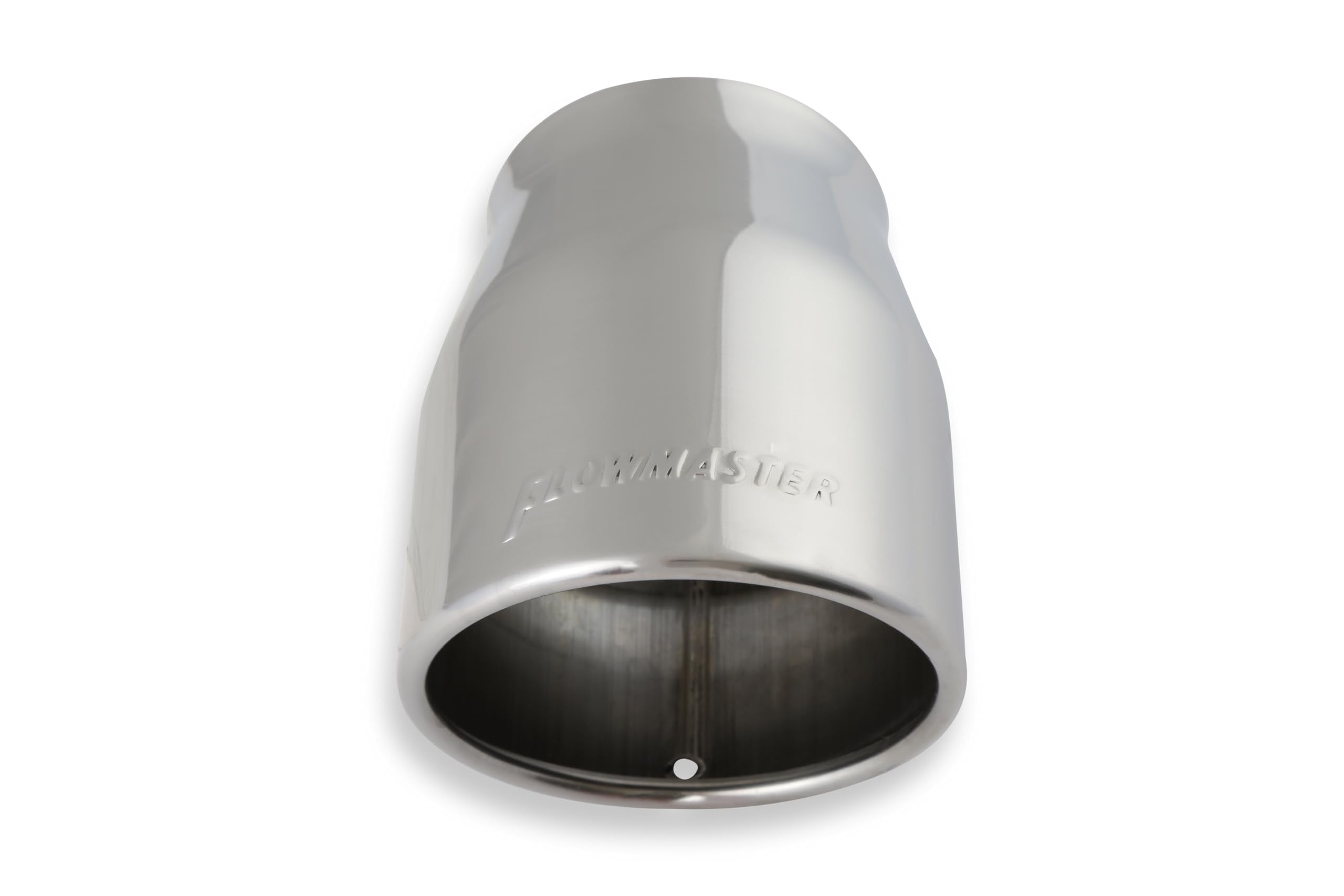 Exhaust Tip Flowmaster 15371 4 Inch Rolled Angle Cut Polished 304 Stainless Steel Fits 3 Inch Tubing Weld On