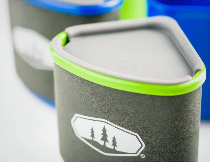 GSI Outdoors Advanced Bugaboo Backpacker Cookset – Ceramic Non-Stick Coated, Includes 2L Pot, 8" Fry Pan, Accessories
