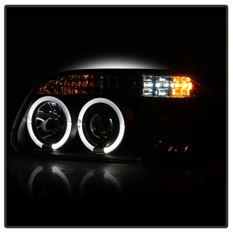 Auto Spyder 5010131 LED Halo Projector Headlights Black/Clear