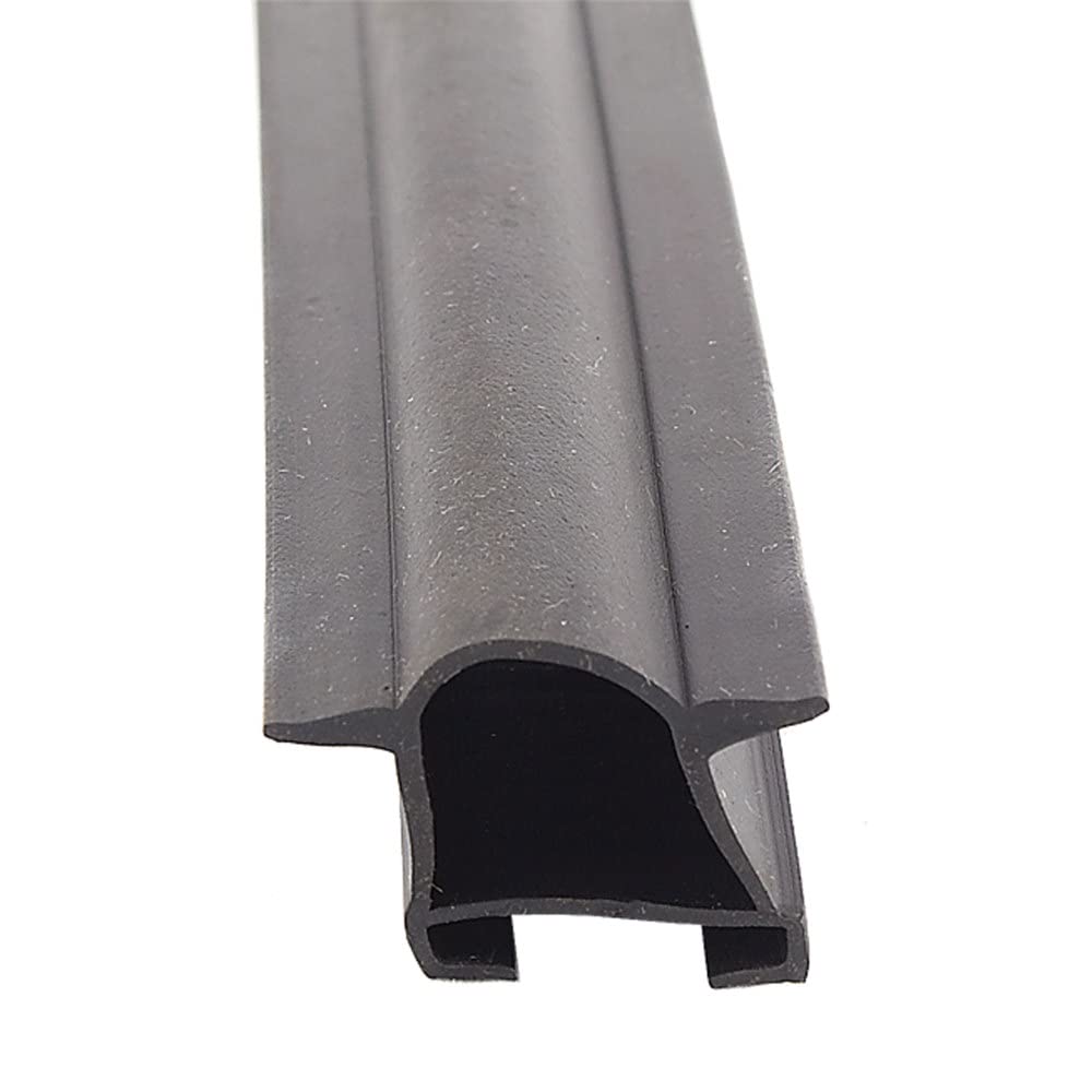 EK Slide-On D Seal with Fins AP Products, 1-1/2" x 1" x 40', Black
