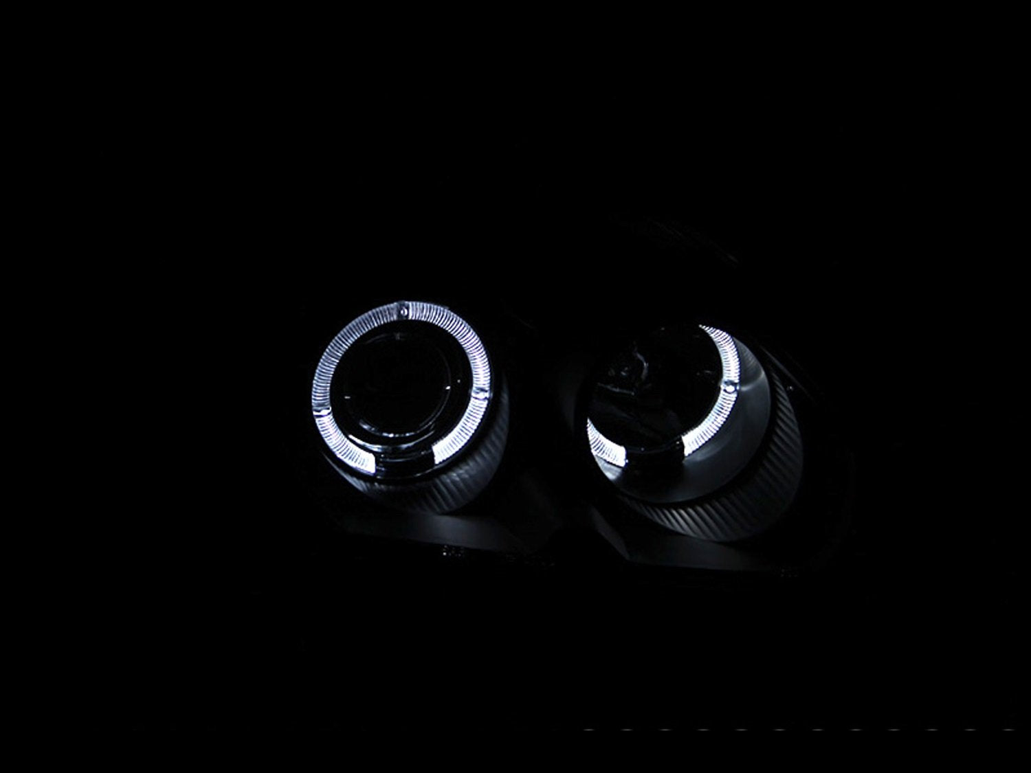 Honda Civic Anzo USA 121068 Projector with Halo Black Headlight Assembly - (Sold in Pairs)