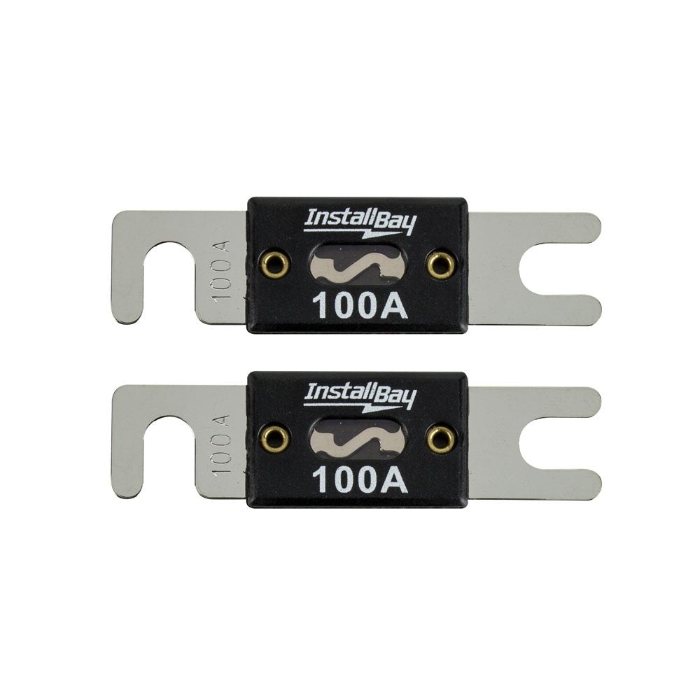 Install Bay 100 Amp ANL Fuses - ANL100-10 (10 Pack),Black