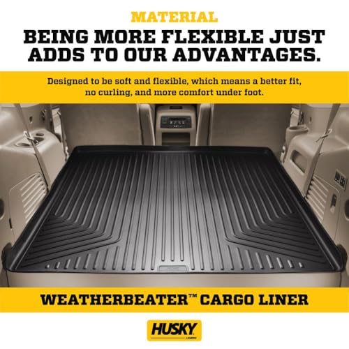 Husky Liners Cargo Liner Weatherbeater | Fits 2007-2017 Ford Expedition EL/Lincoln Navigator | 1-pc Tan - 23423