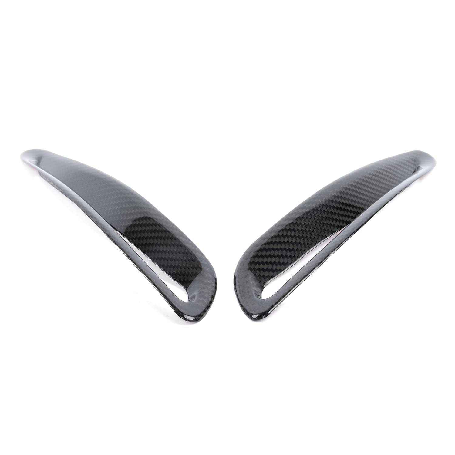 Dinan Hood Vent Covers D980-0041 - Gloss Twill Carbon Fiber - Pair