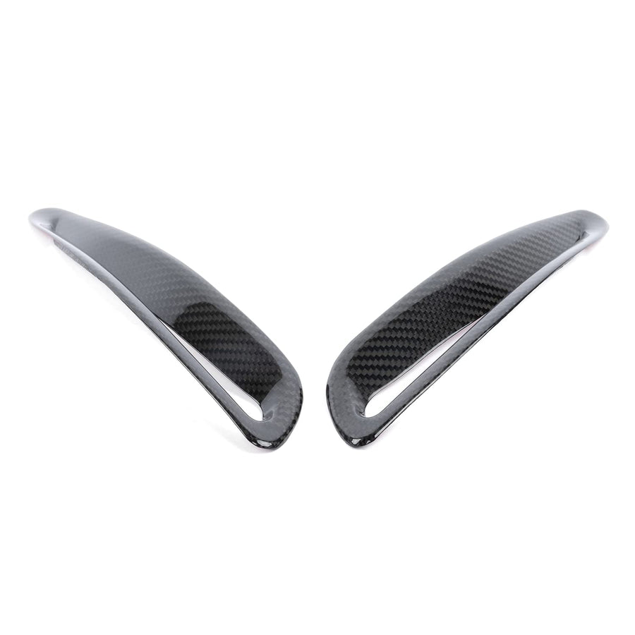 Dinan Hood Vent Covers D980-0041 - Gloss Twill Carbon Fiber - Pair
