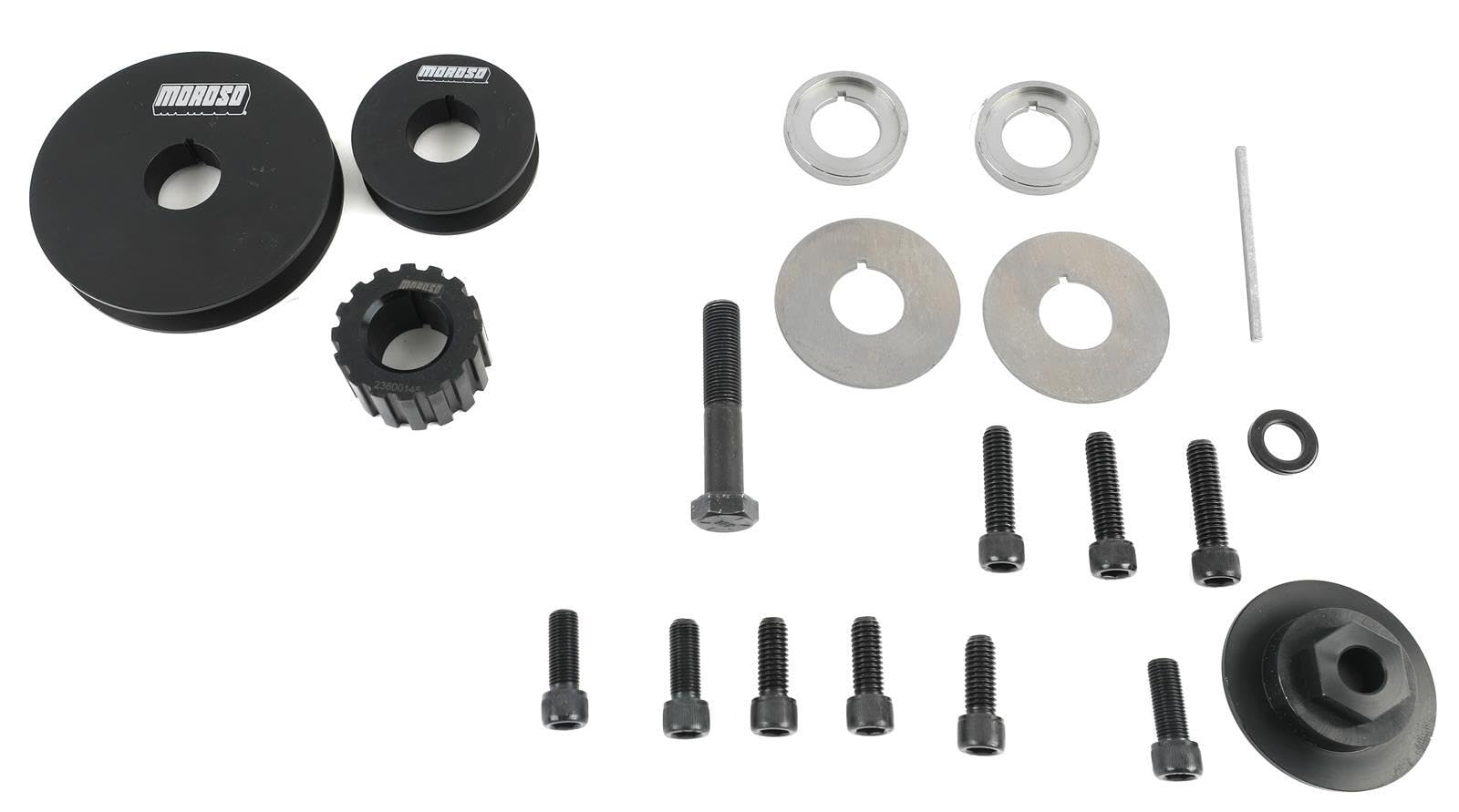 Moroso Front Mandrel Drive Kit 63858, Fits Big Block Chevy and other dampers w/ 3 x 3.2" Bolt Circle, Short Design