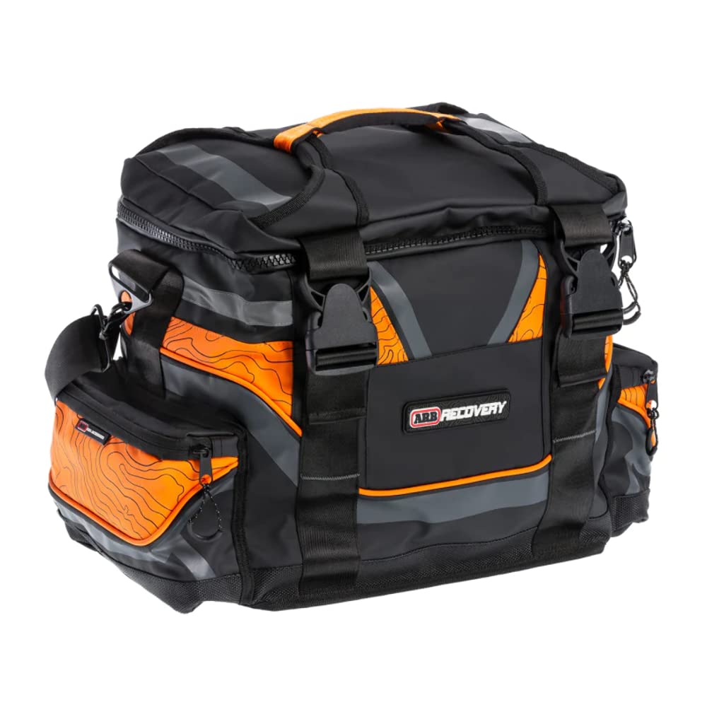 ARB Updated ARB501A Orange and Black Large Recovery Equipment Bag, Biggest Size, Fits Three Straps, Pulley, Damper, Gloves and Two Shackles