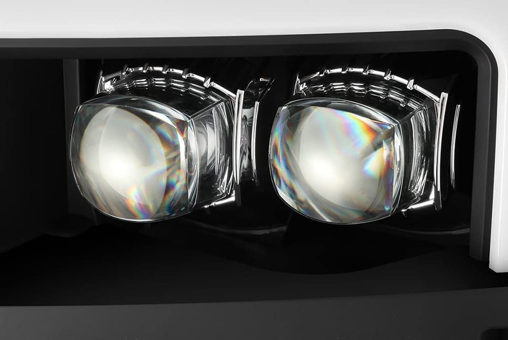 NOVA LED Proj Headlights AlphaRex 15-18 Chevy 2500HD Plank Style Black w/Activ Light/Seq Signal/DRL