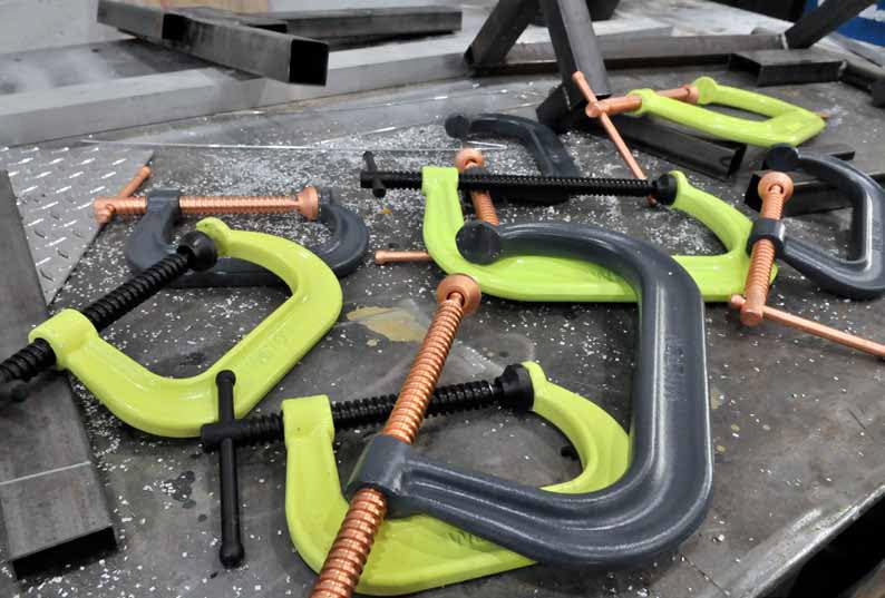 Hi-Vis Wilton C-Clamp, 3" Opening, 2-7/16" Throat, 3500 Lbs. Clamping Force (Model 403-SF)