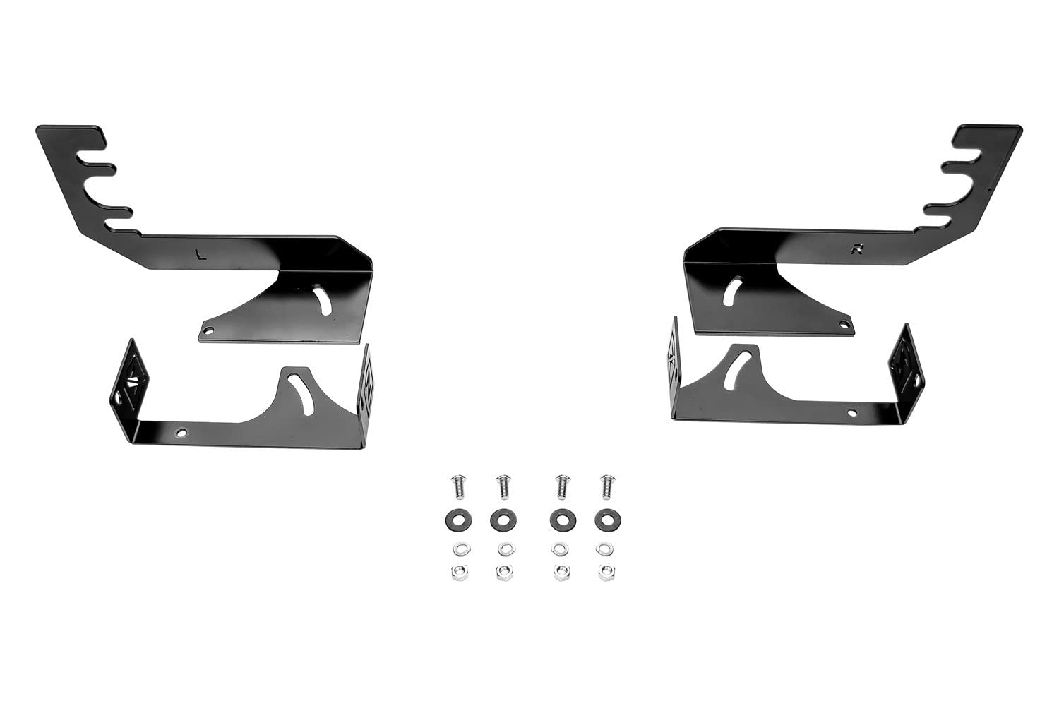 Under Rear Bumper ZROADZ LED Mounting Bracket - Compatible w/ 2019-2022 Ram 1500 - to Mount (2) 6 Inch or Similar Style LED Lights (Not Included) - PN Z384721 , Black