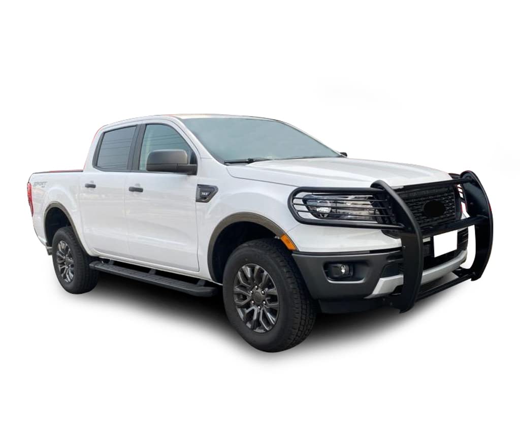 Off Road Black Horse Grille Guard Modular Black Compatible with 2019-2023 Ford Ranger-17FP10MA