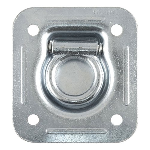 CURT 1-1/2-Inch Recessed Trailer Rope Ring Tie Down Anchor, 5,000 lbs Break Strength