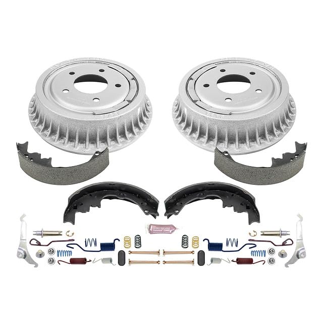 Power Stop KOE15292DK Rear Replacement Brake Kit-OE Brake Drums & Ceramic Brake Pads For Chevrolet Astro 1990-2002, GMC Safari 2001-2002 [Model Specific]