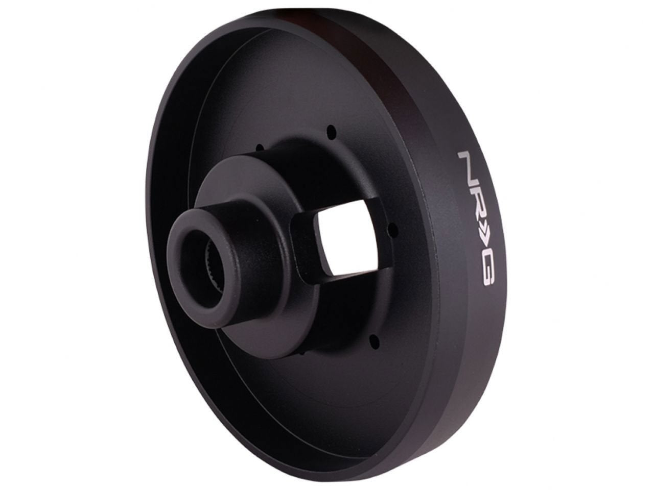 NRG Innovations Steering Wheel NRG-SRK-F50H Quick Release Short Hub Adapter 6 X 70mm Bolt Pattern, Retain Horn & Turn Signals, Black Body, Comes with Resistors, Compatible With 2007+ Fiat 500