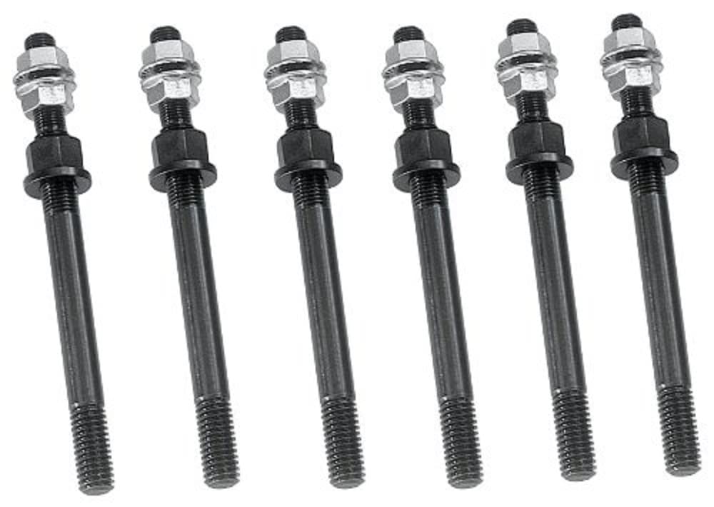 Milodon 81150 Premium Windage Tray Stud Kit for Small Block Chevy, 170,000 PSI Tinsile Strength Black Chrome Moly