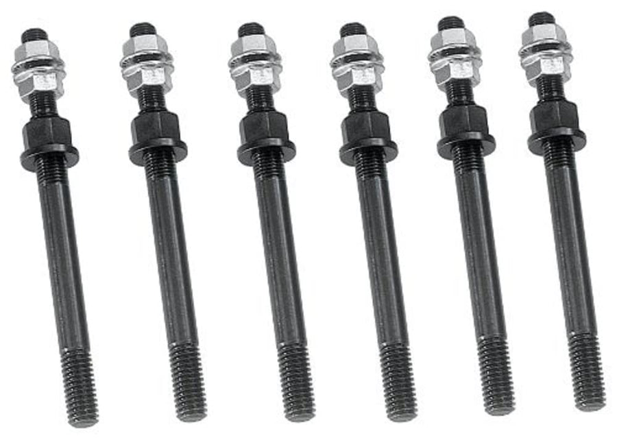 Milodon 81157 Windage Tray Stud Kit 170,000 PSI Tinsile Strength 8740 Chrome Moly for Small Block Ford 289/302,Black