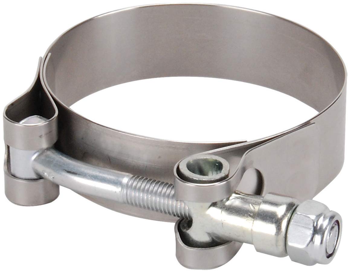 Design Engineering Stainless Steel 010215 Wide Band T-Bar Exhaust Clamp, 1.88" - 2.19"