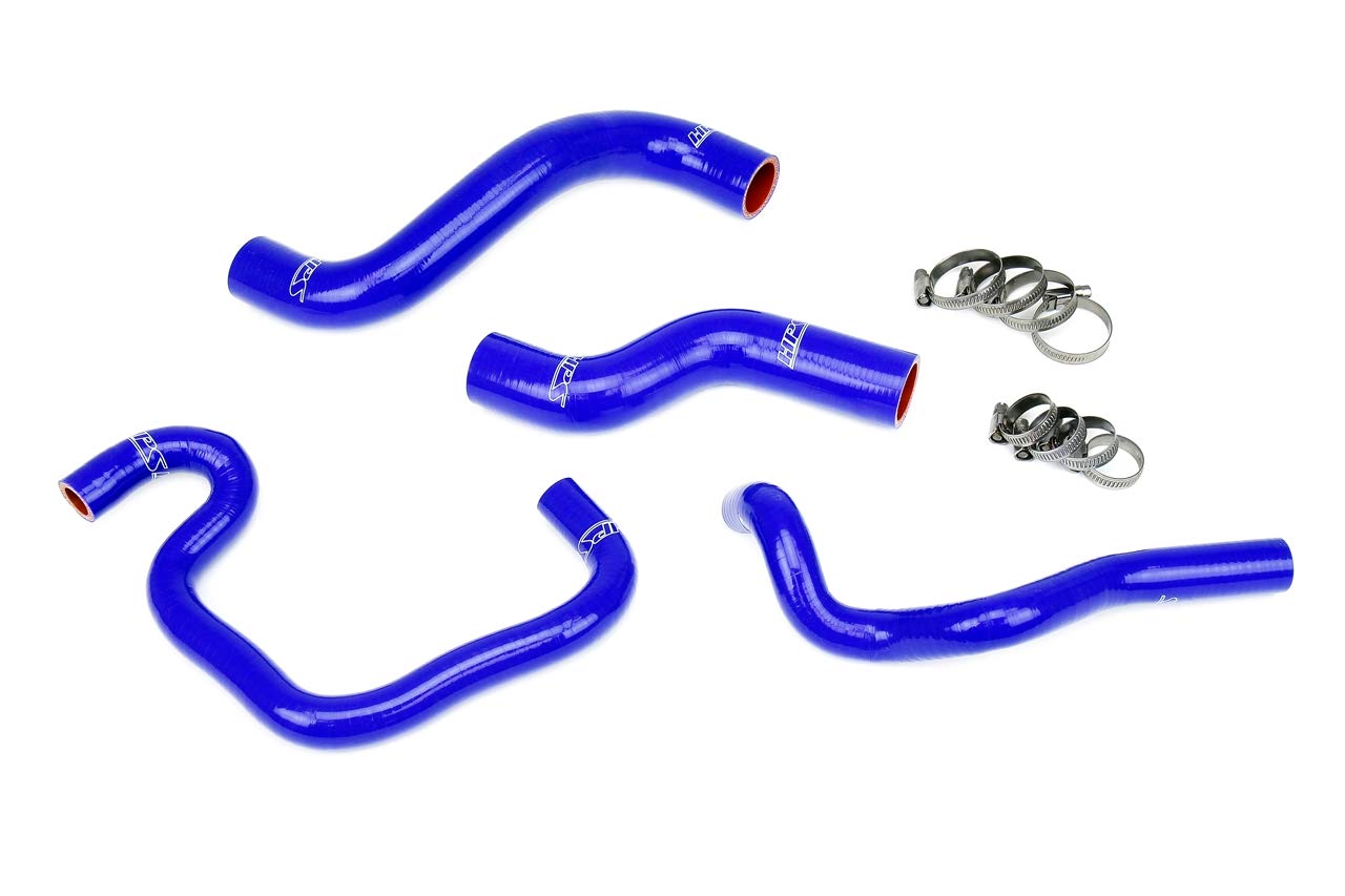 HPS Performance Blue Silicone Reinforced Radiator + Heater Coolant Hose Kit 57-1080-BLUE Compatible for Toyota 1995-1998 T100 3.4L V6