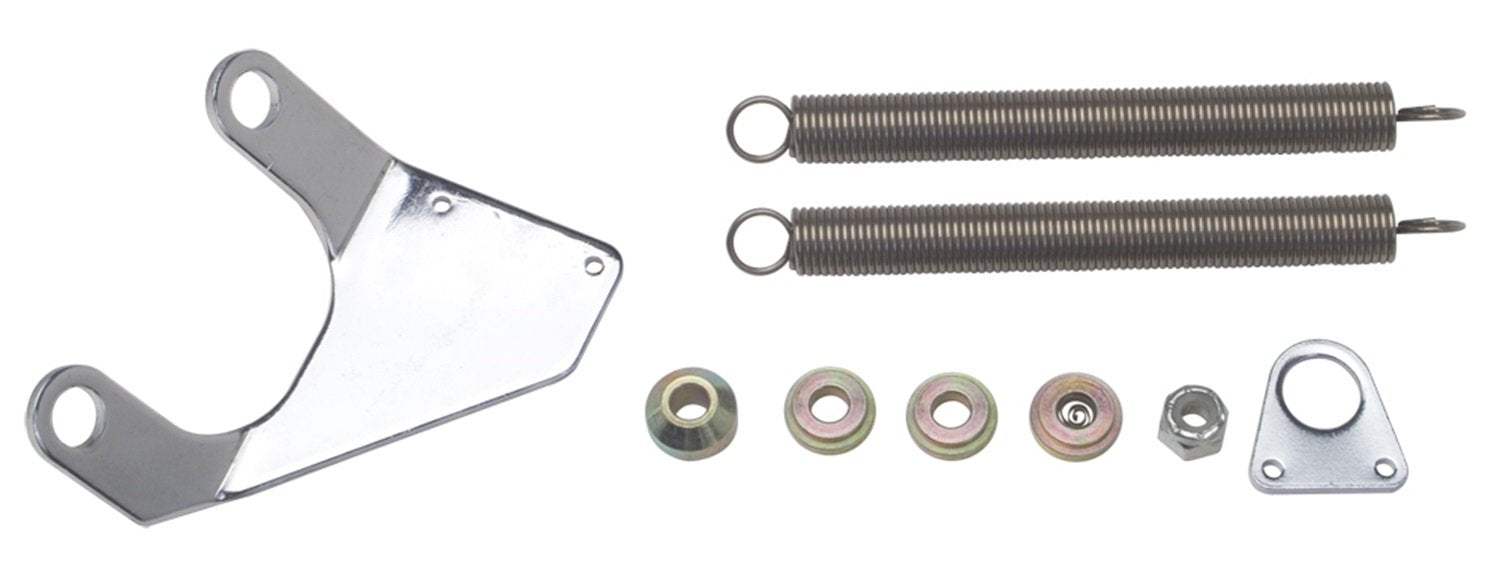 Throttle Return Spring Kit Trans-Dapt Performance 2386 Chrome Plated Steel Incl. Cable Bracket/Transmission Kick Down Cable Bracket/Springs/Mounting Hardware Fits Chevy Big Block