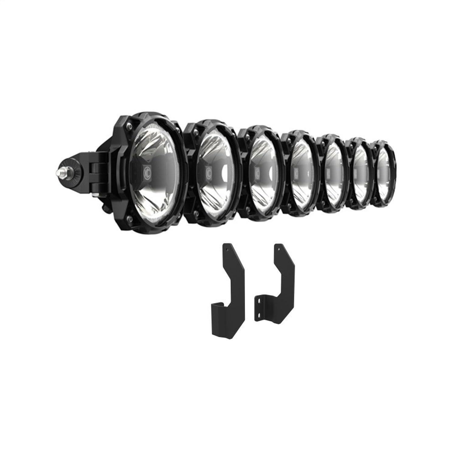 KC Hilites 7-Light Pro6 Gravity® LED Bar Kit - Front Bumper - GEN3 2011-2016 Ford Super Duty