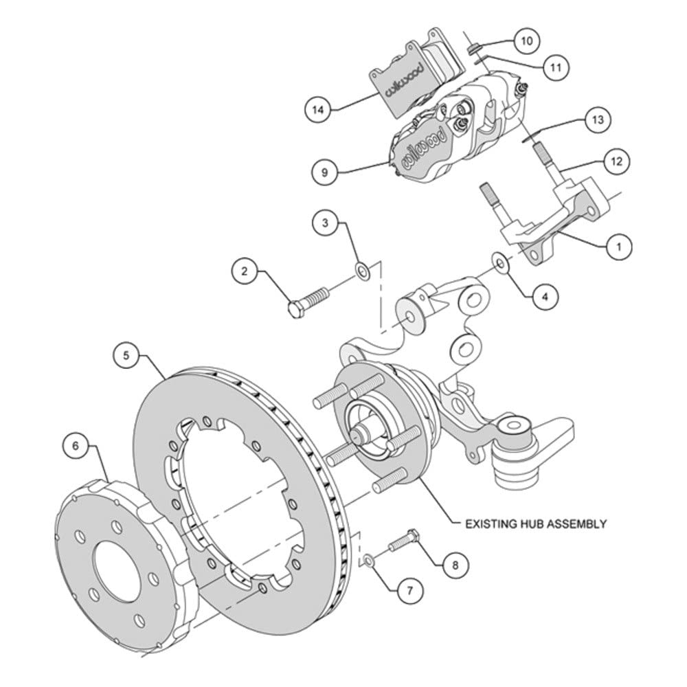 Disc Brake Pad & Rotor Wilwood 140-10016