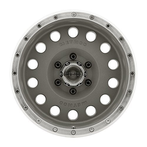 Magnesium Grey Method Race Wheels Hole Wheel with Machined Lip (16x8"/5x4.5") 0 mm offset