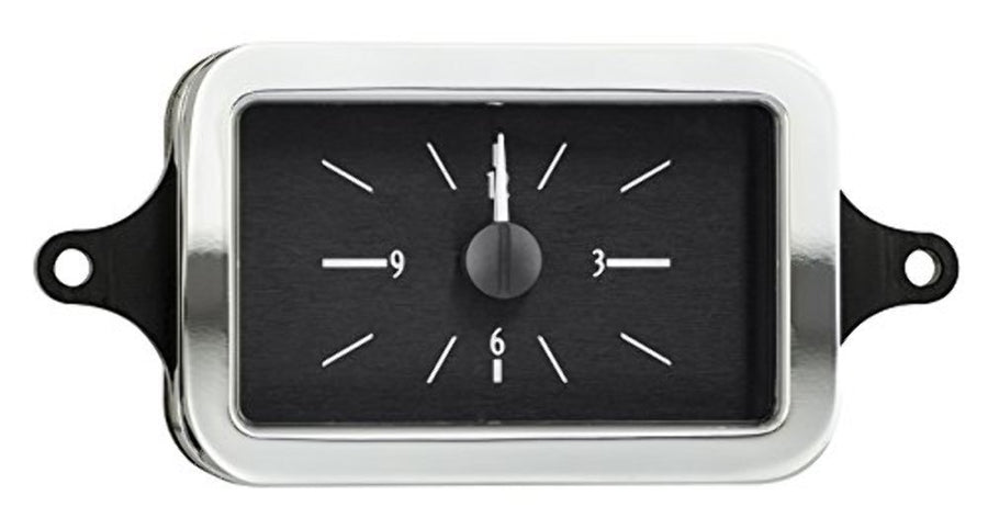 Dakota Digital Analog Clock Gauge 40 Chevy Car for VHX gauges only Black Alloy Red Backlighting VLC-40C-K-R