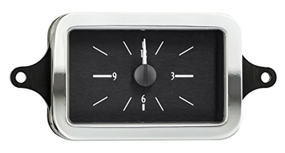 Dakota Digital Analog Clock Gauge 40 Chevy Car for VHX gauges only Black Alloy Red Backlighting VLC-40C-K-R