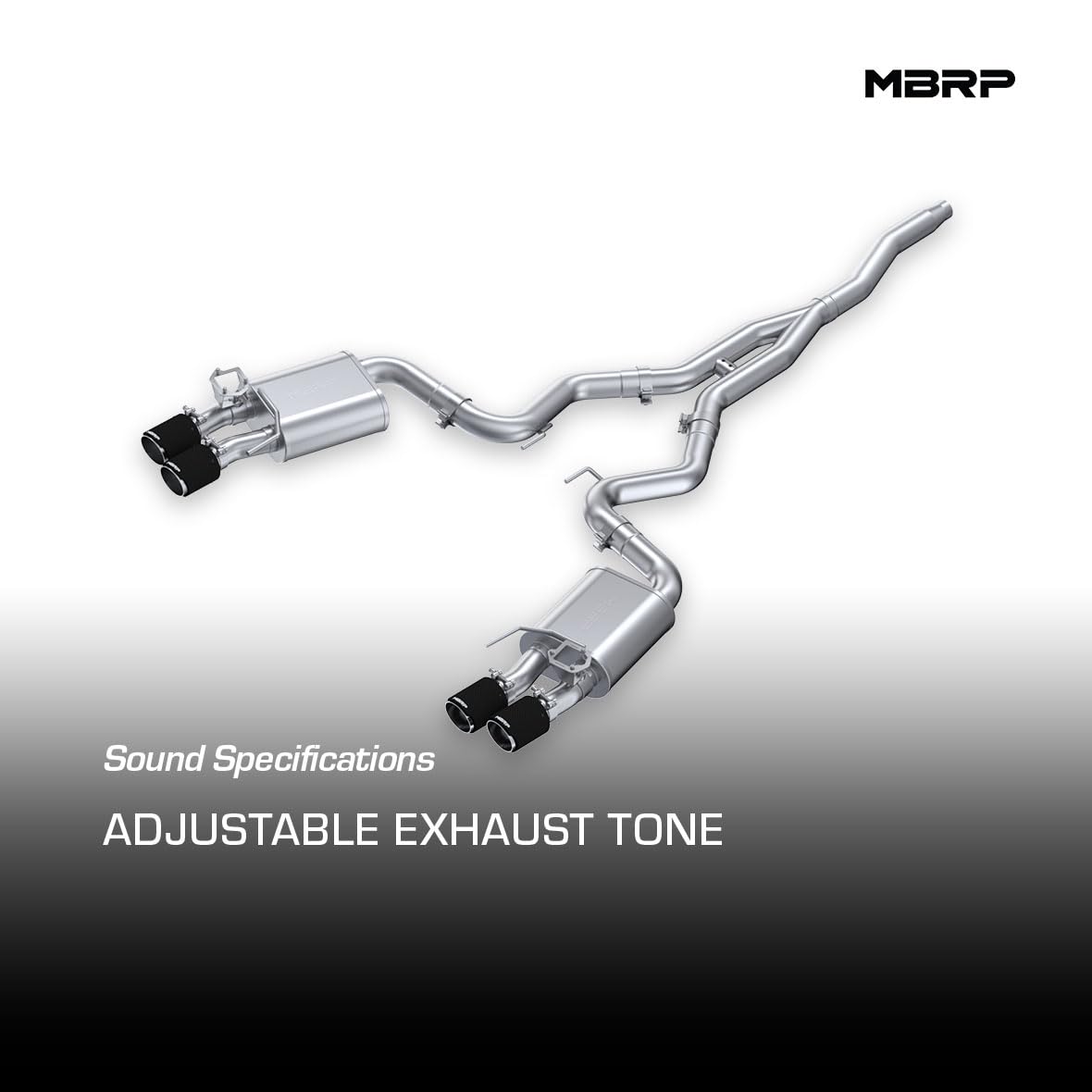 2.3L Ecoboost MBRP 18-22 Ford Mustang Cat-Back Exhaust w/Quad Carbon Fiber SS Tips - T304