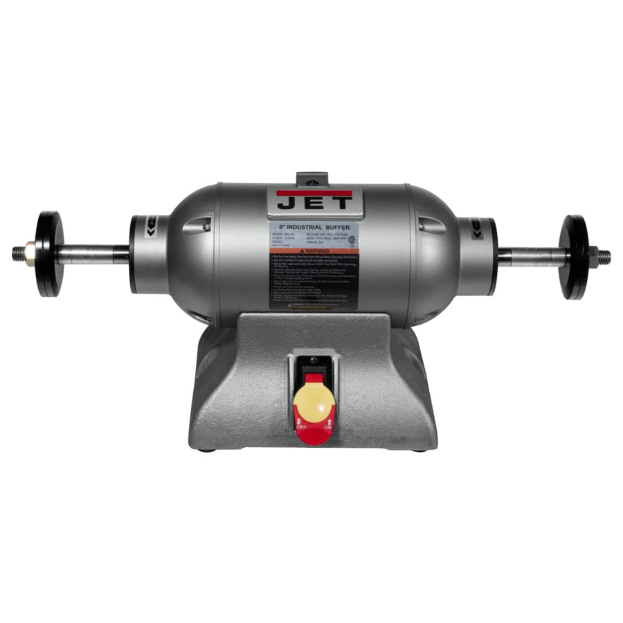 JET 8-Inch Buffer Industrial, 3600 RPM, 1 HP, 115V 1Ph (Model IBG-8SSB)