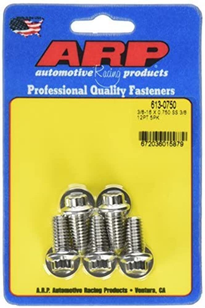 ARP 3/8-16 x 0.750 12pt SS bolts 613-0750