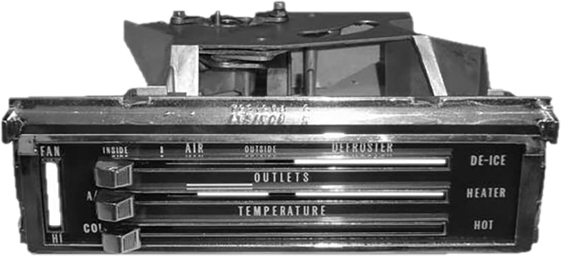 Heater Control Assembly Brothers Trucks P0011-67 - with A/C - Black/Chrome