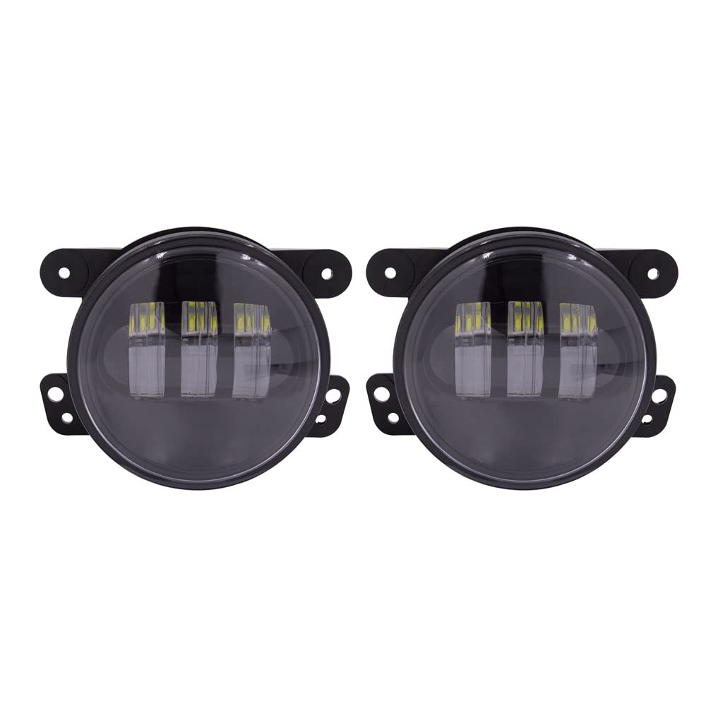 Jeep Metra - 4" Fog Light - Black, Fog Lights (JP-701FLB)