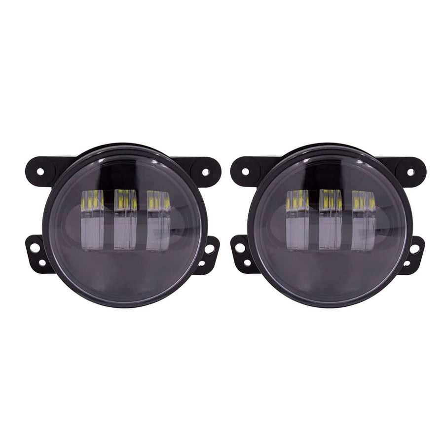 Jeep Metra - 4" Fog Light - Black, Fog Lights (JP-701FLB)