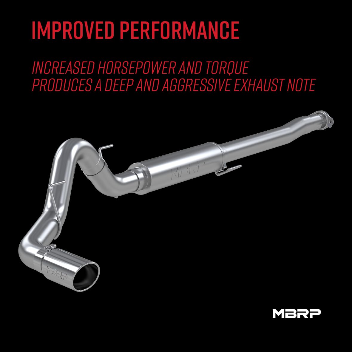 2021+ MBRP Ford F150 2.7L/3.5L/5.0L 4in Aluminized Steel Cat-Back - RACE VERSION