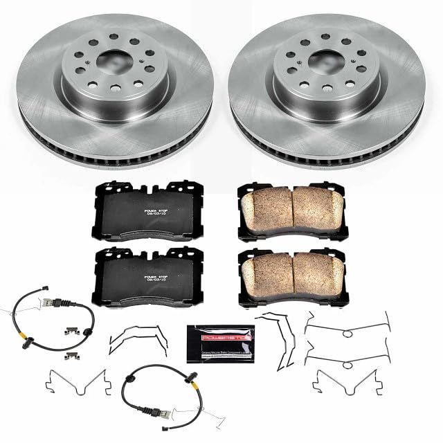 Power Stop KOE4686 Front Replacement Brake Kit-OE Brake Rotors & Ceramic Brake Pads For Lexus LS460 2007-2009 [Model Specific]